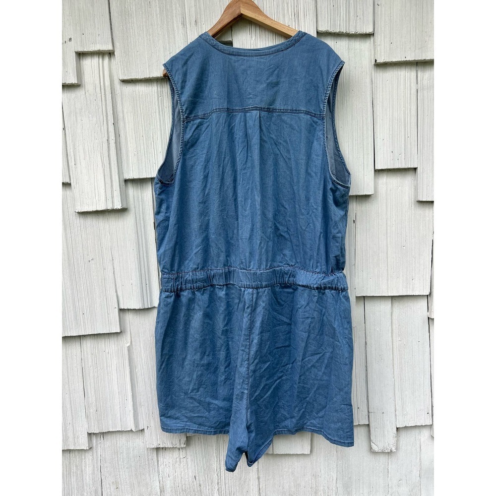 torrid Light Blue Denim Romper - Picture 7 of 9